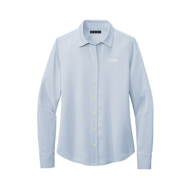 Brooks Brothers Women's Full-Button Satin Blouse