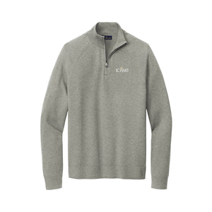 Brooks Brothers Cotton Stretch 1/4-Zip Sweater