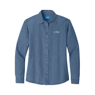 MMC Logo Wear - Port & Co Women's Long Sleeve Value Denim Shirt