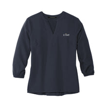 Load image into Gallery viewer, MERCER+METTLE Women&#39;s Stretch Crepe 3/4-Sleeve Blouse