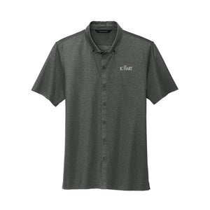 MERCER+METTLE Stretch Pique Full-Button Polo