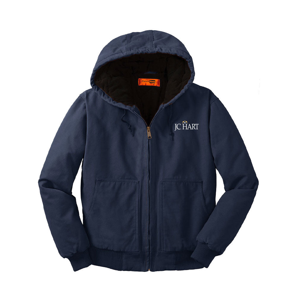 CornerStone® Washed Duck Cloth Insulated Hooded Work Jacket