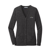 Load image into Gallery viewer, Port Authority Ladies Marled Cardigan Sweater