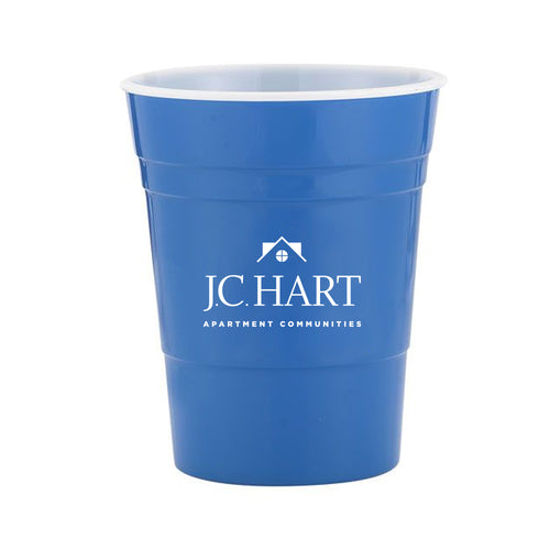 16 oz Single Wall Reusable Plastic Party Cup - Dark Blue