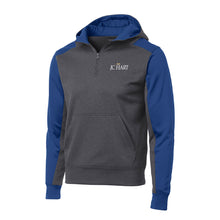 Load image into Gallery viewer, Sport-Tek® Tech Fleece Colorblock 1/4-Zip Hooded Sweatshirt