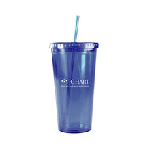 Load image into Gallery viewer, 20 Oz Slurpy Acrylic Tumbler - Clear Blue