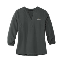 Load image into Gallery viewer, MERCER+METTLE Women&#39;s Stretch Crepe 3/4-Sleeve Blouse